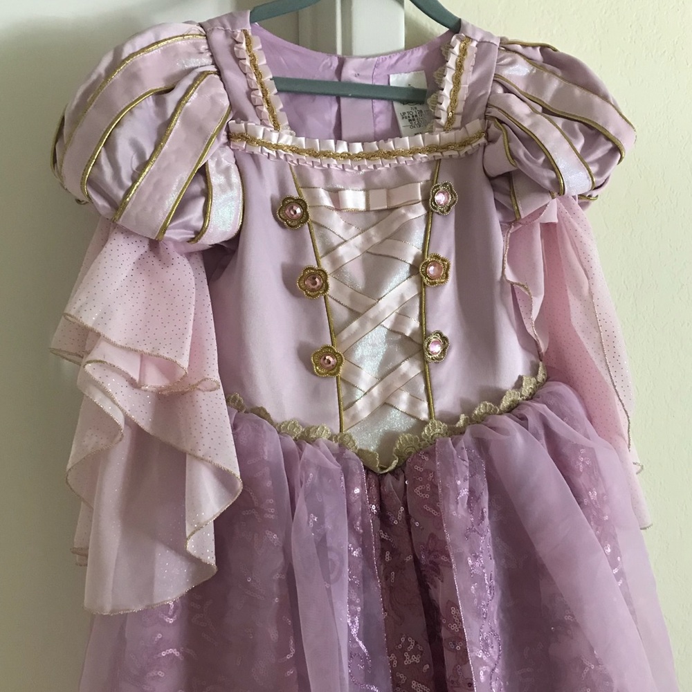 New with tags! Gorgeous Rapunzel Dress, 7-8